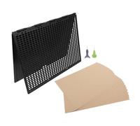 Didiseaon Tableau D'assistance en Braille en Plastique avec Stylo Braille 27 Lignes 30 Cellules pour Apprentissage Précis et Confortable des Étudiants Aveugles