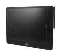 Didiseaon Tableau de coaching électronique double face avec écran LCD 16 | Tableau blanc pour entraîneur de hockey, interface numérique, portable pour les matchs en intérieur/extérieur, effacement