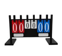 Didiseaon Tableau de Score à Bascule Portable en PVC pour Football et Tennis, Structure Stable, Démontable, Ajustement Rapide des Scores pour Diverses Compétitions Sportives