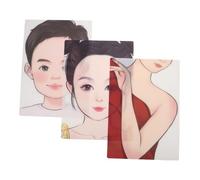 Didiseaon Tableau d'Entraînement Réutilisable pour Maquillage Visage 3Pcs Modèles Colorés Formes Réalistes Pratique pour Artistes et Débutants Lavable Outils de Peinture pour Festivals