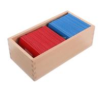 Didiseaon Tableau Montessori Bois avec Lettres de Rouge et Bleu Outil Pédagogique pour Traçage des Lettres Apprentissage Linguistique pour Garçon Fille Maison et Classe