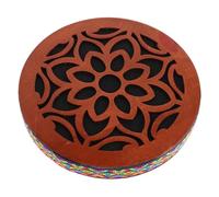 Didiseaon Tambour à Main Onomatopéique en Bois Traditionnel Ethnique, Instrument Portable pour Contemplation et Guérison Sonore Sons Relaxants D'eau