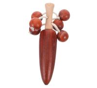 Didiseaon Tambour Pour Bébé En Bois Léger Compact à Secouer, Musical à Main Imprimé Dessins Animés Pour Tout-petit, Sensoriel Éducatif Interactif Pour Développement Coordination Œil-main