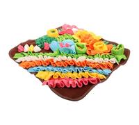 Didiseaon Tapis d'alimentation pour Chien et Chat Slow Feeder Antidérapant en Tissu Marron Tapis Sensoriel Olfactif pour Stimulation Mentale et Digestion Lente Interactif pour Animaux