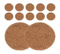 Didiseaon Tapis en Fibre Végétale Rond pour Animaux de Compagnie et Pigeons, Matériau Robuste Prévenant L'érosion du Sol, pour Soin des Petits Animaux et Jardinage
