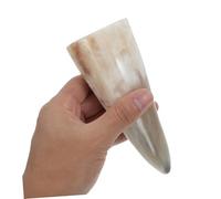 Didiseaon Tasse Corne de Bœuf Viking Chope à Coupe à Vin Décorative Naturelle Mug à Boire Confortable et Élégant