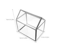 Didiseaon Terrarium Miniature Verre Maison Forme Terrarium Intérieur pour Mousse Plante Tillandsia Serre Table Jardinière Décoration Intérieur Bureau