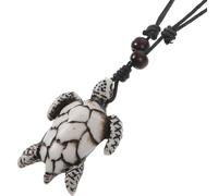 Didiseaon Tortue Porter Style Confortable et Vintage Simple à Délicat Collier Pendentif en Résine Plastique Festival pour Homme Usage Quotidien