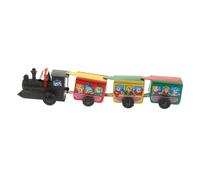 Didiseaon Train Rétro à Remontage Mécanique avec Trois Wagons Décoratif et Interactif pour Garçon Fille Améliore Imagination Communication Parent Garçon Fille