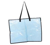 Didiseaon Transparent Large Art Portfolio Bag with Zipper Poster Storage Organizer with Handle for Artists Students and Document Protection