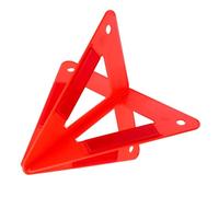 Didiseaon Triangle Installation Rapide Rouge de Sécurité Pliable en Pvc pour Coffre de Voiture et Chantiers de Construction