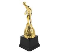 Didiseaon Trophée du Championnat en Plastique Doré pour Compétition de Tennis de Table, Récompense Solide Design Unique pour Remise de Prix Sportive Réutilisable