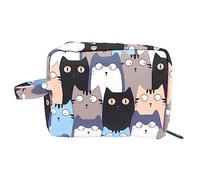 Didiseaon Trousse De Maquillage Femmes Pochette à Fermeture Éclair Joli De Voyage Trousse De Toilette De Voyage Trousse De Voyage pour Articles De Toilette Féminin Cosmétique Polyester