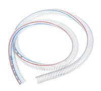 Didiseaon Tuyau Spiralé Pvc Transparent Renforcé Fil Acier 25 Mm Diamètre Intérieur, Tuyau D'aspiration Et Vidange Pour Eau Et Carburant, Flexible 2 Mètres Usage Pompe Et Transfert Huile