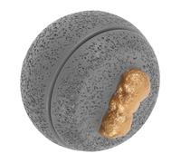 Didiseaon Urne Funéraire pour Chien en Ciment Gris 350 ML Boîte à Cendres Ronde et Boîte Commémorative pour Animaux de Compagnie Résistante à L’Humidité pour Souvenirs et Deuil Animalier