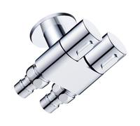 Didiseaon Vanne Arrêt Double Sortie Robinet Équerre pour Machine à Laver Toilette Évier Contrôle Individuel Installation Facile Usage Polyvalent Salle de Bain Cuisine