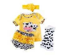 Didiseaon Vêtements pour Poupée Reborn Garçon Fille Ans Coton Confortable Tenue Décorative Fille Jaune