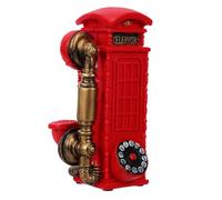Didiseaon Vintage Telephone Booth Résine Décoration Téléphonique Rétro Modèle De Cabine Pour Ornements Classiques Et Décor Antique