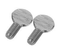 Didiseaon Vis Moletées en Acier Inoxydable pour Four Rotatif Barbecue | Fixation Sûre pour Four Électrique, Compatible Fourche à Dinde et Broche Rotative