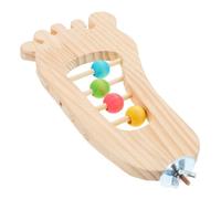 Didiseaon Wooden Bird Perch Stand for Small Birds Foot Shaped Parrot Cage Platform Exercise Rest and Training for Budgies Cockatiels and Parakeets