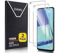 Didisky Lot de 2 Protecteur Verre Trempé pour OPPO A52, OPPO A74 5g, OPPO A54 5G, Film Protection écran, dureté 9H, Pas de Bulles, Haute définition