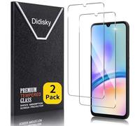 Didisky Lot de 2 Protecteur Verre Trempé pour Samsung Galaxy A05S, Film Protection écran, dureté 9H, Pas de Bulles, Haute définition