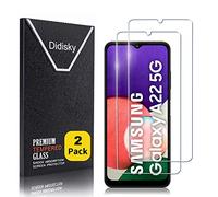 Didisky Lot de 2 Protecteur Verre Trempé pour Samsung Galaxy A22 5G (Non pour Galaxy A22 4G), Film Protection écran, dureté 9H, Pas de Bulles, Haute définition