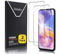 Didisky Lot de 2 Protecteur Verre Trempé pour Samsung Galaxy A23 4G, Galaxy A23 5G, Film Protection écran, dureté 9H, Pas de Bulles, Haute définition