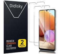 Didisky Lot de 2 Protecteur Verre Trempé pour Samsung Galaxy A32 4G, Film Protection écran, dureté 9H, Pas de Bulles, Haute définition