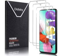 Didisky Lot de 3 Protecteur Verre Trempé pour Samsung Galaxy A51, Film Protection écran, dureté 9H, Pas de Bulles, Haute définition