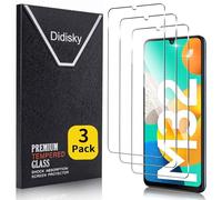 Didisky Lot de 3 protections d'écran en verre trempé pour Samsung Galaxy M32 4G 6,4" (pas pour Galaxy M32 5G), anti-traces de doigts, sans bulles, facile à nettoyer, dureté 9H, transparent