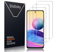 Didisky Lot de 3 Verre Trempé pour Xiaomi Redmi Note 10/Note 10 5G, Xiaomi POCO M5s, Film Protection écran, Anti Rayures, Dureté 9H, Pas de Bulles, Haute définition