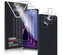 Didisky Verre Trempé pour Motorola Moto G84 5G, Contenir Lot de 3 Film Protection écran et Lot de 2 Caméra Arrière Protecteur, Anti Rayures, Dureté 9H, Pas de Bulles, Haute définition