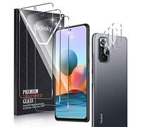 Didisky Verre Trempé pour Redmi Note 10 PRO, Contenir Lot de 3 Film Protection écran et Lot de 3 Caméra Arrière Protecteur, Anti Rayures, Dureté 9H, Pas de Bulles, Haute définition