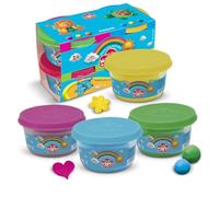 Dido - Pate a modeler - lot de 4 pot de 100g - Jaune/Bleu/Rose/Vert