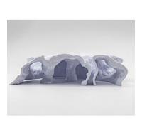 Didooou Décorations d'aquarium pour aquarium grottes souterraines cachettes souterraines adaptées pour les poissons d'aquarium, les petits lézards, les tortues, les reptiles, les amphibiens (petit