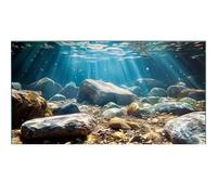Didooou Fond d'aquarium paysage naturel, 30 cm, 40 cm, 50 cm, 60 cm, 80 cm (océan-1, 40 x 80 cm)