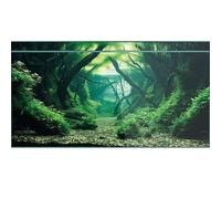 Didooou Fond de paysage naturel pour aquarium, fond d'aquarium, autocollants pour aquarium boutique, 30 cm, 40 cm, 50 cm, 60 cm, 80 cm (forêt aquatique-1, 60 * 120 cm)