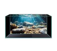 Didooou Image de fond 3D pour aquarium, colle PVC pour aquarium, autocollants décoratifs pour aquarium, boutique autocollants pour aquarium (océan-1, 40 x 60 cm)