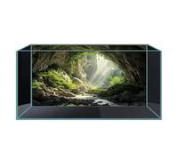 Didooou Image de fond 3D pour aquarium, colle PVC pour aquarium, autocollants décoratifs pour aquarium, boutique autocollants d'aquarium (cave-3, 30 x 60 cm)