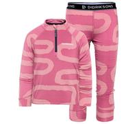 Didriksons - Kid's Jadis Printed Set - Sous-vêtement de ski - 140 - path heather pink