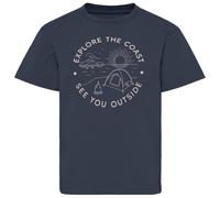 Didriksons - Kid's Mynta T-Shirt 4 - T-shirt - 120 - navy