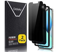 Didsky Lot de 2 Protecteur Verre Trempé Anti-Espion pour iPhone 16e, iPhone 13, iPhone 14, iPhone 13 pro 6.1 ", Avec Cadre de Montage, facile à installer, Dureté 9H, Pas de Bulles, Haute définition