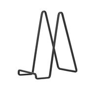 DIDUDIDU Plate Holder Easel Display Stand - 10 inch Metal Plate Holders - Iron Tabletop Easels for Display Decorative Plates | Platter | Book | Plaque | Tile - Black - 2 Pack