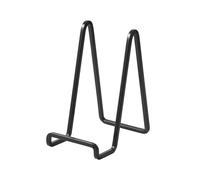 DIDUDIDU Plate Holder Easel Display Stand - 6 inch Metal Plate Holders - Iron Tabletop Easels for Display Pictures | Photo Frames | Book | Decorative Plates | Plaque - Black - 4 Pack