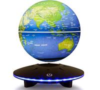 DIDWI Globe en lévitation magnétique, globe flottant auto-rotatif avec lumière LED pour décoration de chambre, cadeau éducatif pour enfants, veilleuses, gadgets techniques de bureau