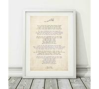 Didymus Co Elton John - Your Song (v.3) - Song Lyric Art Poster Affiche (UNFRAMED) - Format A4 A3, A3