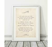 Didymus Co Frank Sinatra - My Way - Impression de Paroles de Chansons (sans Cadre) - Affiche Formats d'impression Disponibles A4 (29.7 x 21cm) et A3 (42 x 29.7cm) (A3)