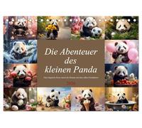 Die Abenteuer des kleinen Panda (Tischkalender 2026 DIN A5 quer), CALVENDO Monatskalender: Inspirierende Bilder eines kleinen Pandas für jeden Tag des Jahres
