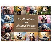 Die Abenteuer des kleinen Panda (Wandkalender 2026 DIN A2 quer), CALVENDO Monatskalender: Inspirierende Bilder eines kleinen Pandas für jeden Tag des Jahres
